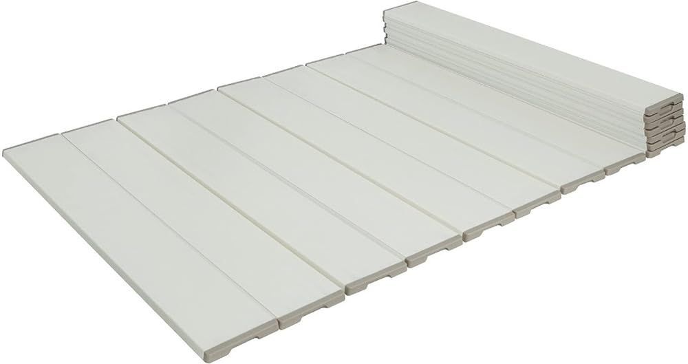 ミエ産業 折りたたみ式 コンパクト 風呂ふた 製品サイズ 約 80×162cm ホワイト 本体 防汚加工 軟質 Ag抗菌加工 防カビ加工