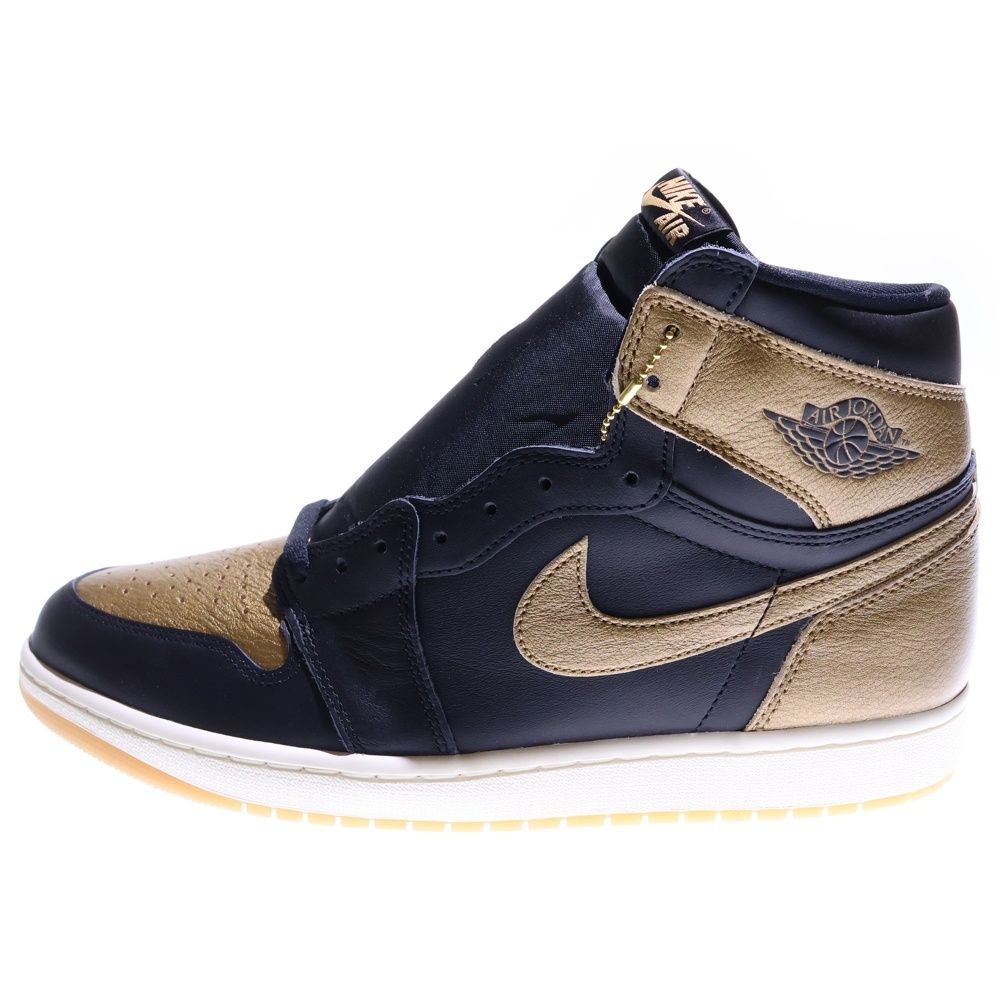 NIKE (ナイキ) AIR JORDAN 1 RETRO HIGH OG BLACK AND GOLD エア