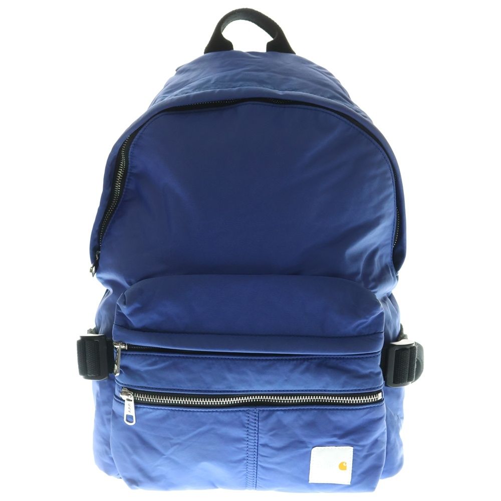 A.P.C アーペーセー ×CARHARTT WIP カーハート マルチポケット ロゴデザインパッチ バックパック リュックサック ブルー