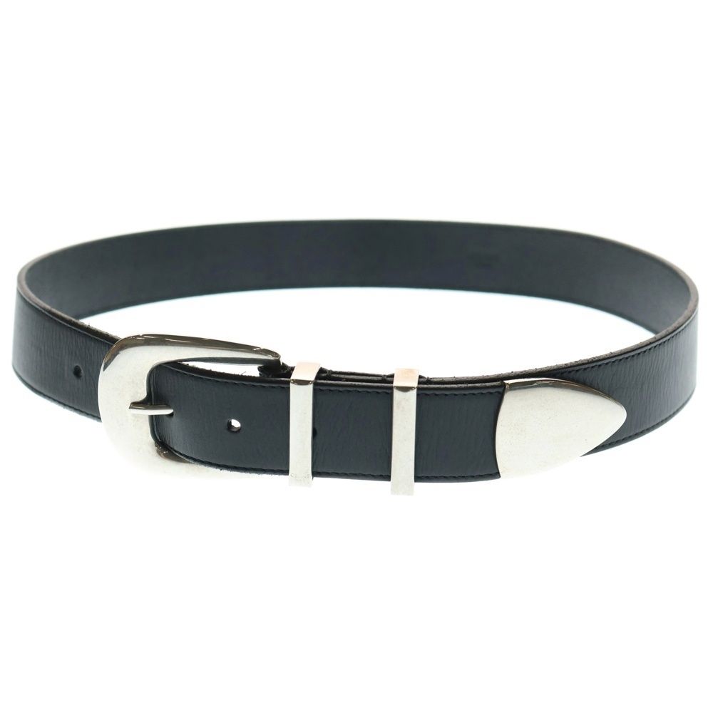 CELINE セリーヌ スクエアバックル レザーベルト ブラック F-NE-2242