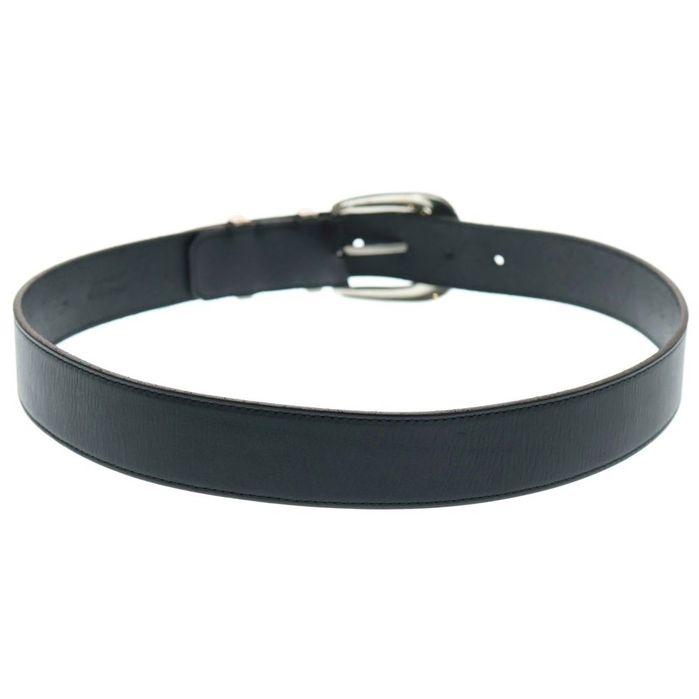 CELINE セリーヌ スクエアバックル レザーベルト ブラック F-NE-2242