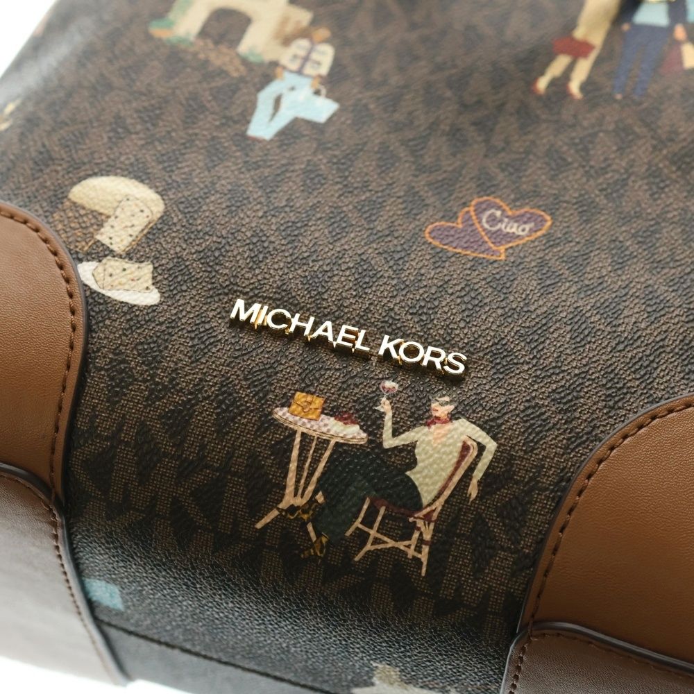 MICHAEL KORS (マイケルコース) 総柄 2WAY レザーショルダーバッグ