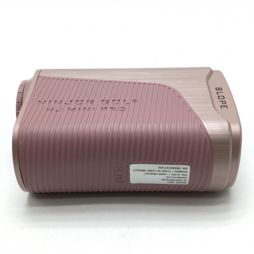 超美品】ニンジャーゴルフ レーザー飛距離計 ピンク系 NJ MINI PRO