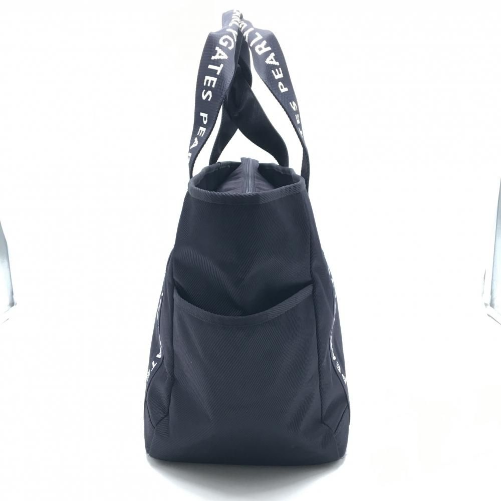 美品】パーリーゲイツ ロッカーバッグ ネイビー×白 持ち手ロゴ ビッグ