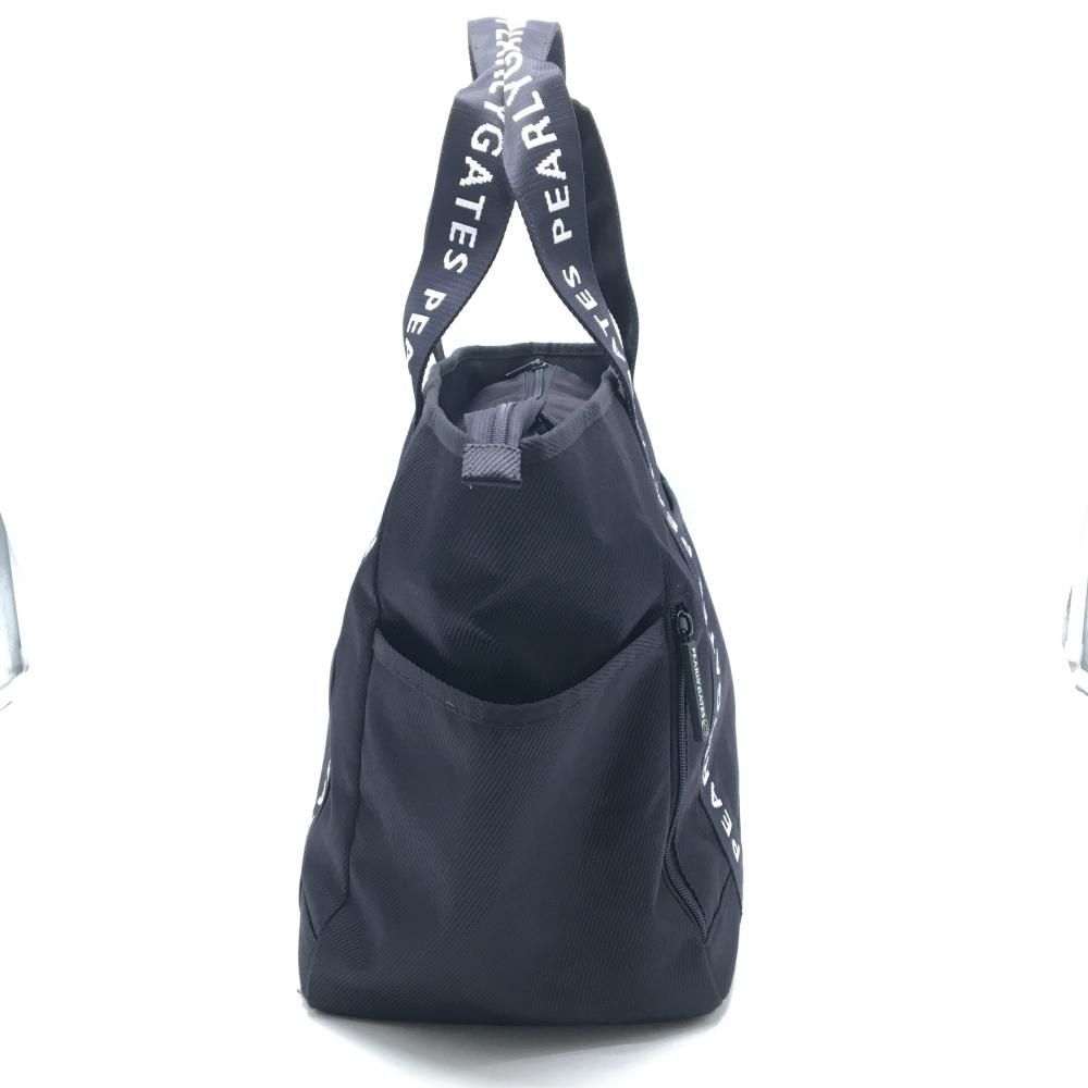 美品】パーリーゲイツ ロッカーバッグ ネイビー×白 持ち手ロゴ ビッグ