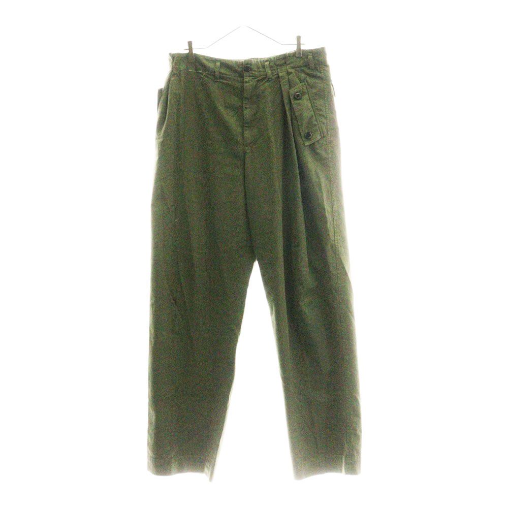 DRIES VAN NOTEN ドリスヴァンノッテン 2 Tuck Military Trouser ツータックミリタリートラウザー カーゴパンツ カーキ