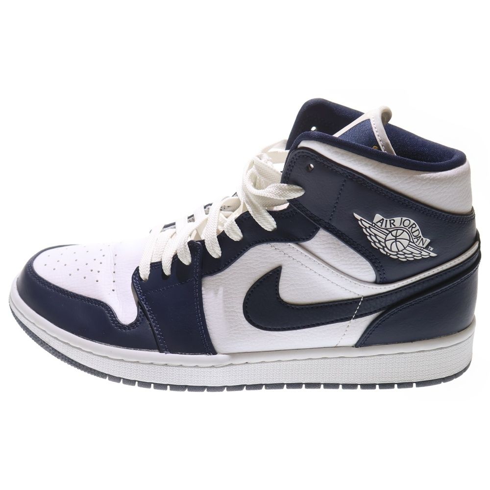 NIKE (ナイキ) AIR JORDAN 1 MID WHITE NAVY YELLOW エアジョーダン1 