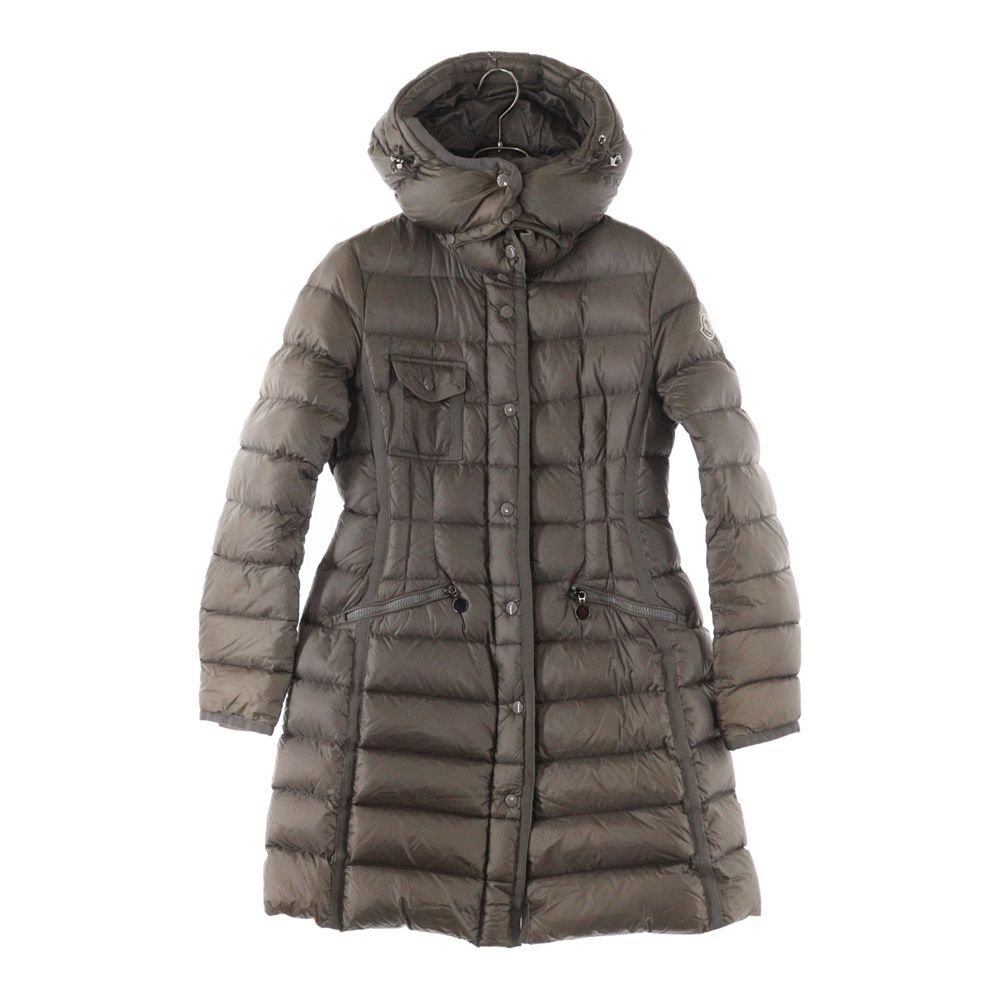 MONCLER モンクレール HERMINE エルミン フーデッドジップアップダウンジャケット グレー レディース A20934933905