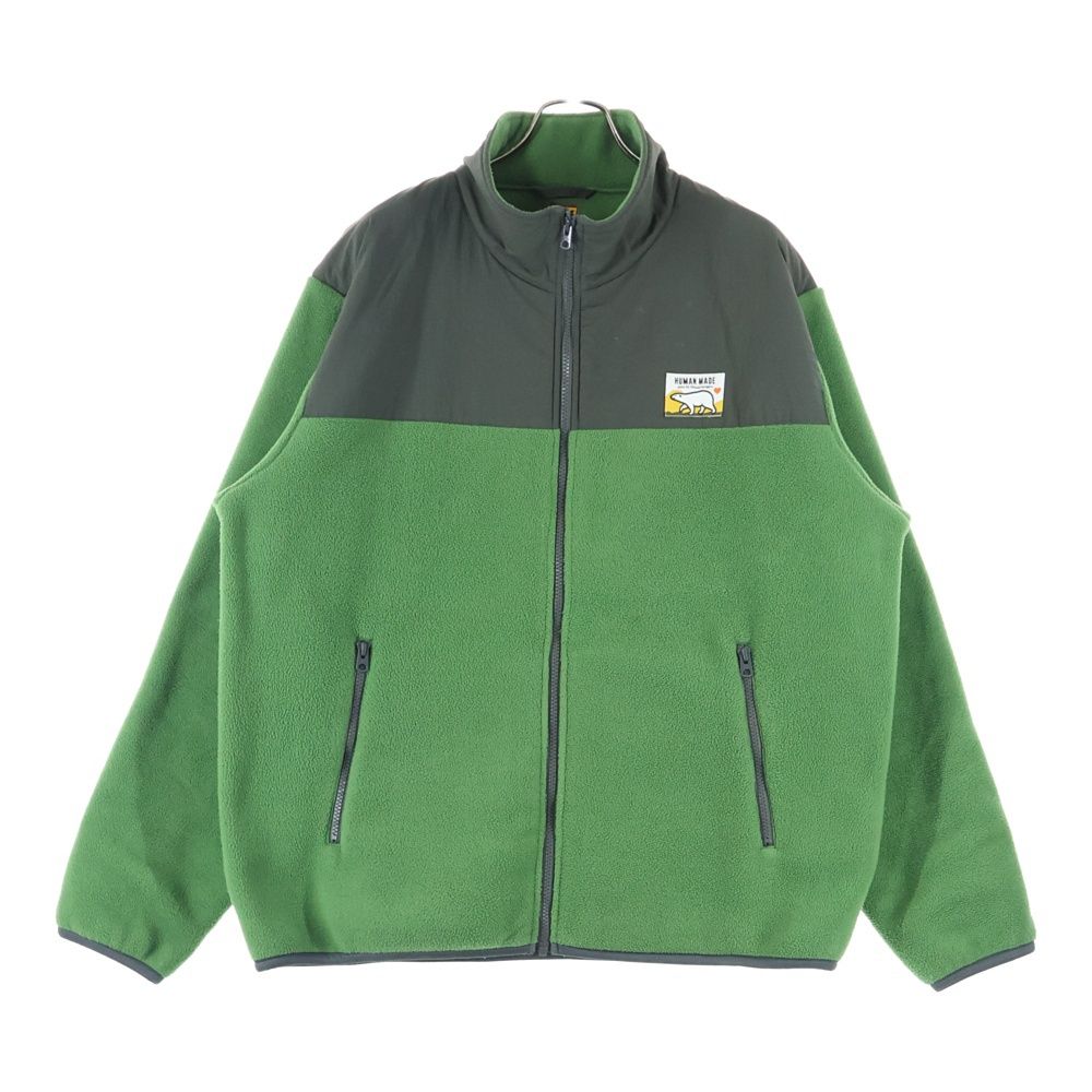 HUMAN MADE (ヒューマンメイド) 22AW Logo Fleece Jacket ナイロン切替
