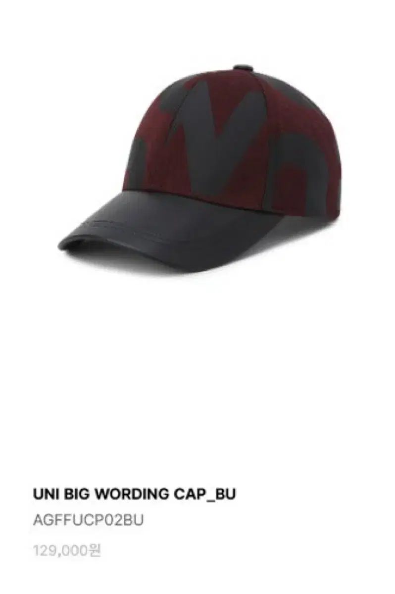 ANEW ブラック バーガンディ ベースボールキャップ