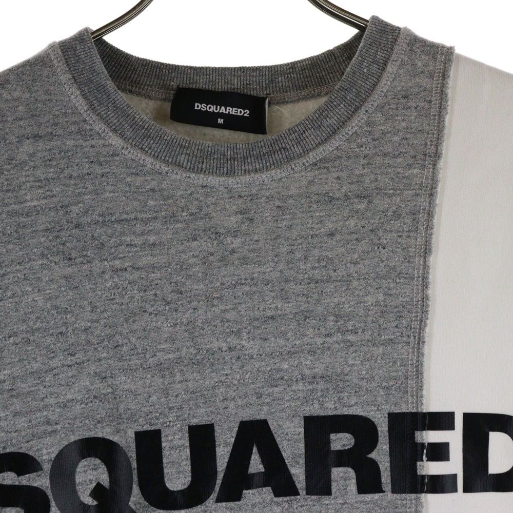 DSQUARED2 (ディースクエアード) 21SS ロゴプリントクルーネック