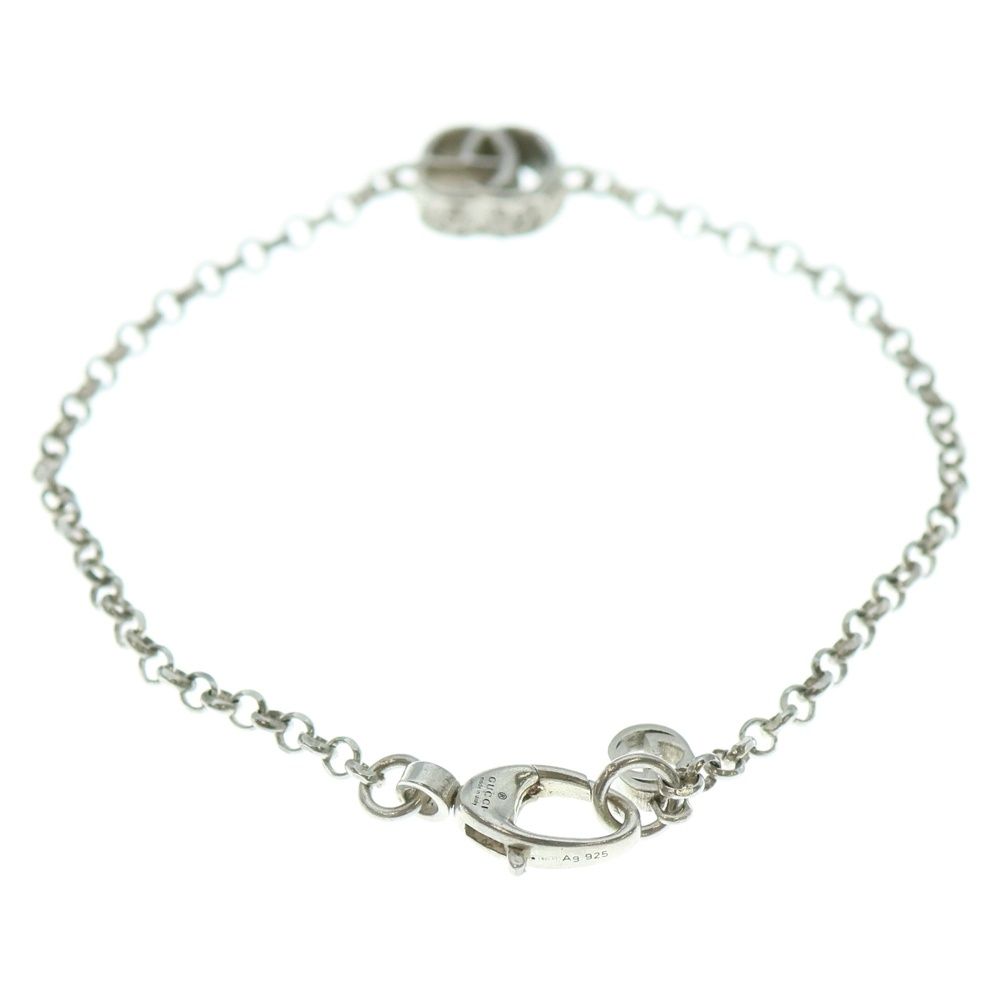 GUCCI (グッチ) GGマーモント ダブルG チェーン ブレスレット シルバー