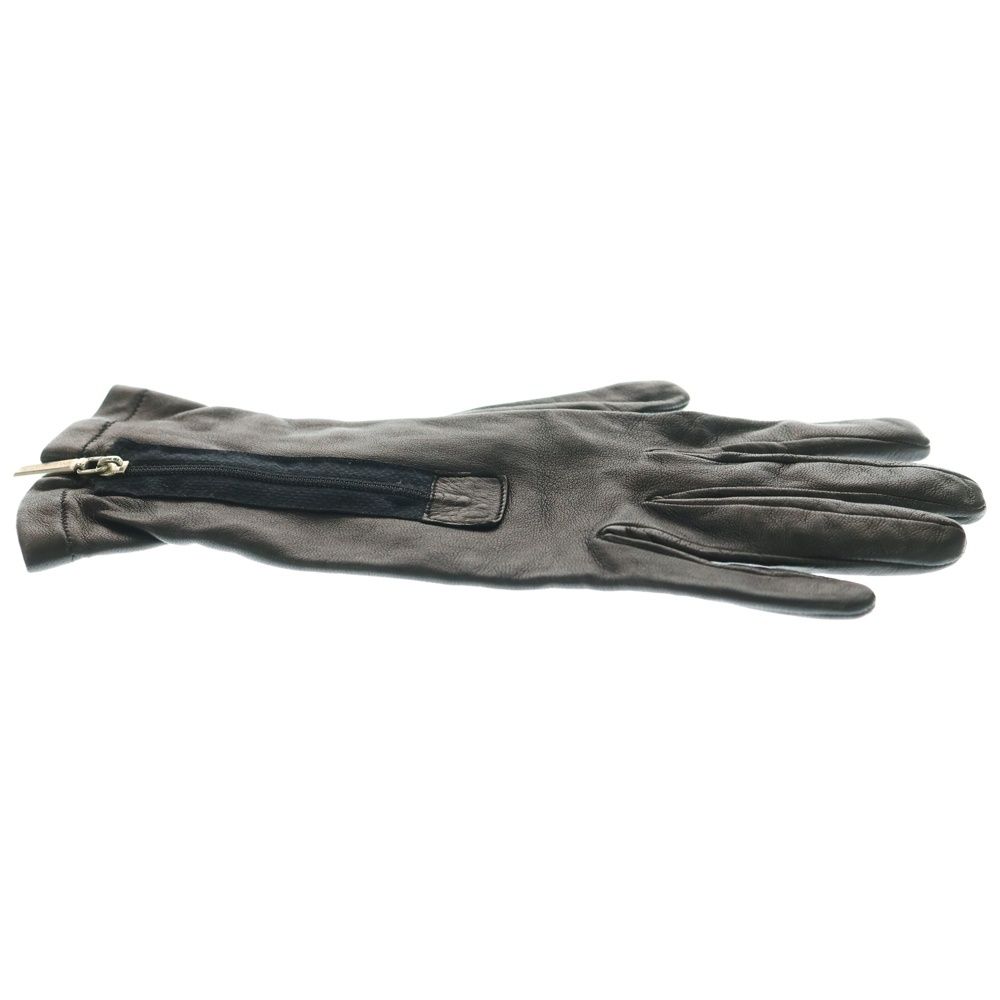 DOLCE&GABBANA レザー手袋 Dolce & Gabbana DG レザーグローブ | ブラック | FARFETCH JP