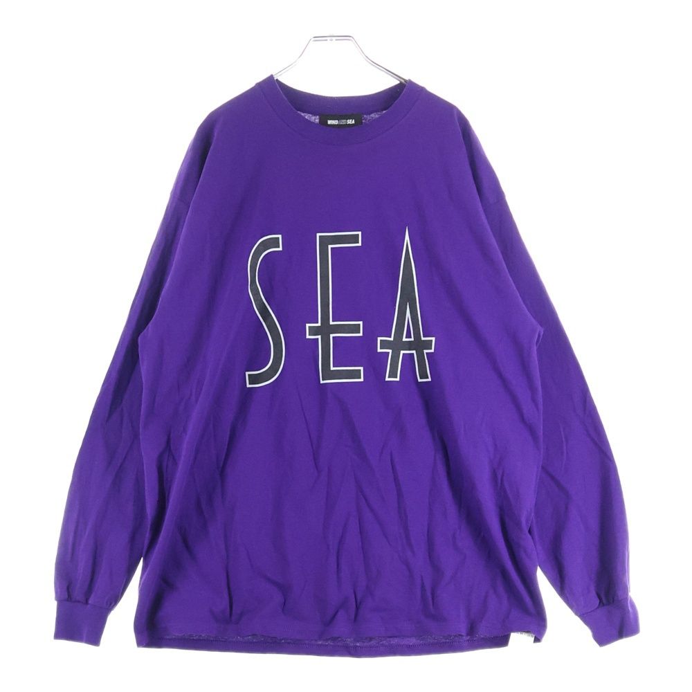 専用！！美品✨ ウィンダンシー 長袖カットソー プリントロゴ メンズ M ブラッ PALM TREE LOGO CREWNECK SWEAT（スウェット）｜WIND AND SEA（ウィン