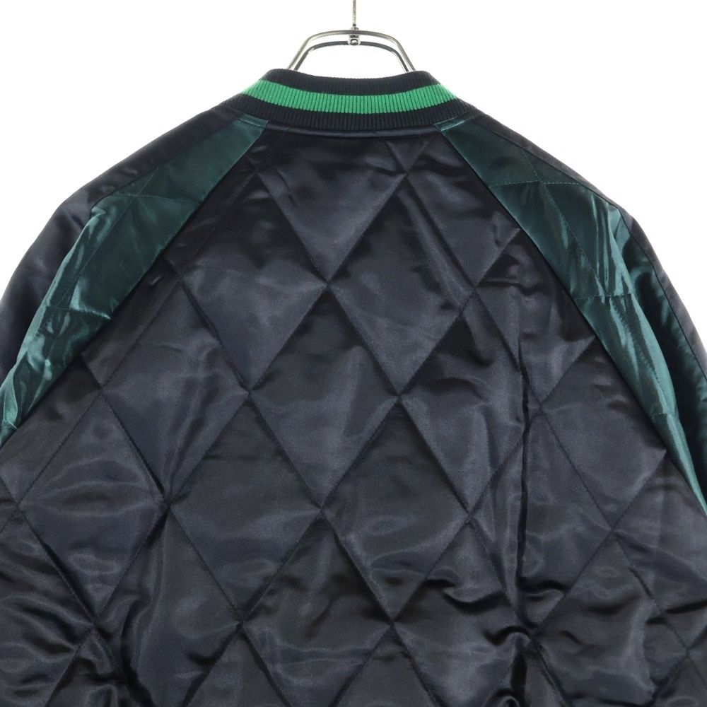 SUPREME (シュプリーム) 13AW Quilted Satin Bomber ローズ刺繍 ジップ