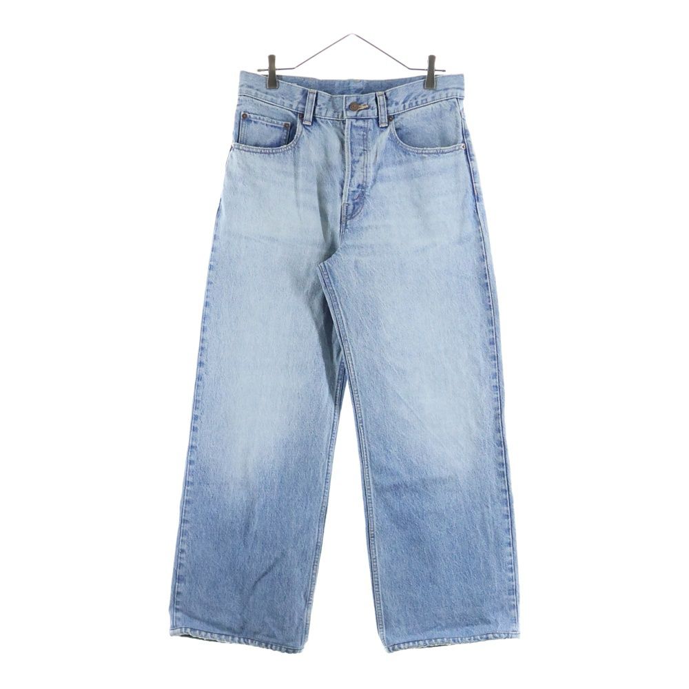 CELINE セリーヌ ワイドレッグ ゴールデンハーモニー ウォッシュ加工 ストレートデニムパンツ ジーンズ インディゴ P0C2930F08NY