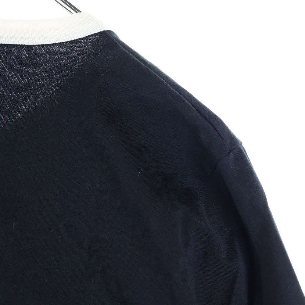  CELINE セリーヌ トリオンフ ロゴプリント コットンジャージー 半袖Tシャツ カットソー ブラック ホワイト .38 AW 半袖(Tシャツ) Tシャツ カットソー