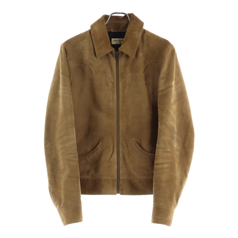 2016 サンローランパリ スエードレザージャケット ミリタリージャケット SAINT LAURENT PARIS (サンローランパリ) スエードレザー ウエスタン
