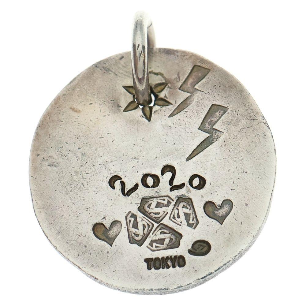 STOP LIGHT ストップライト K 18メタル付き 2020 TOKYO刻印 たたきメタル カスタム ペンダントトップ シルバー ゴールド