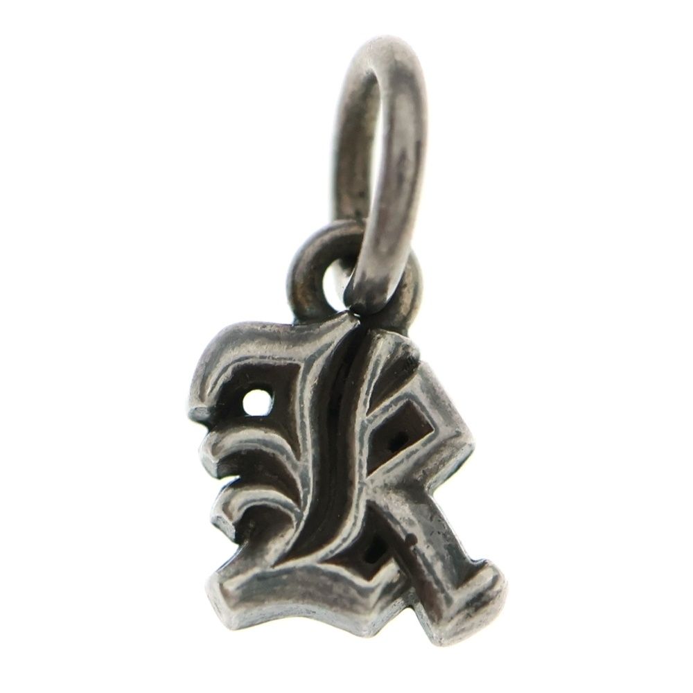 CHROME HEARTS クロムハーツ STACK ALPHABET アルファベットスタックチャーム Rイニシャル シルバーネックレストップ