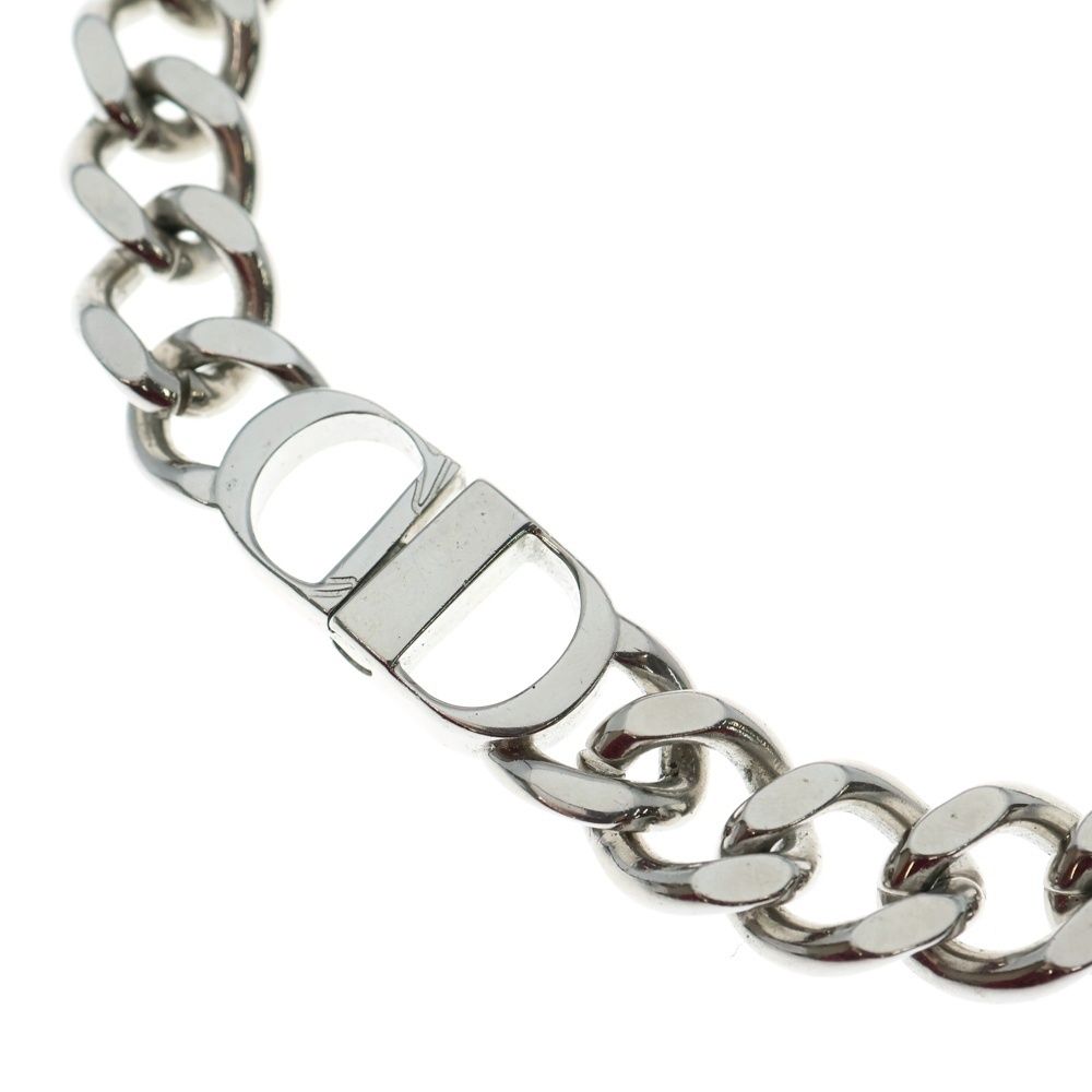 Christian Dior クリスチャンディオール CDアイコン ネックレス ペンダント チェーン シルバー