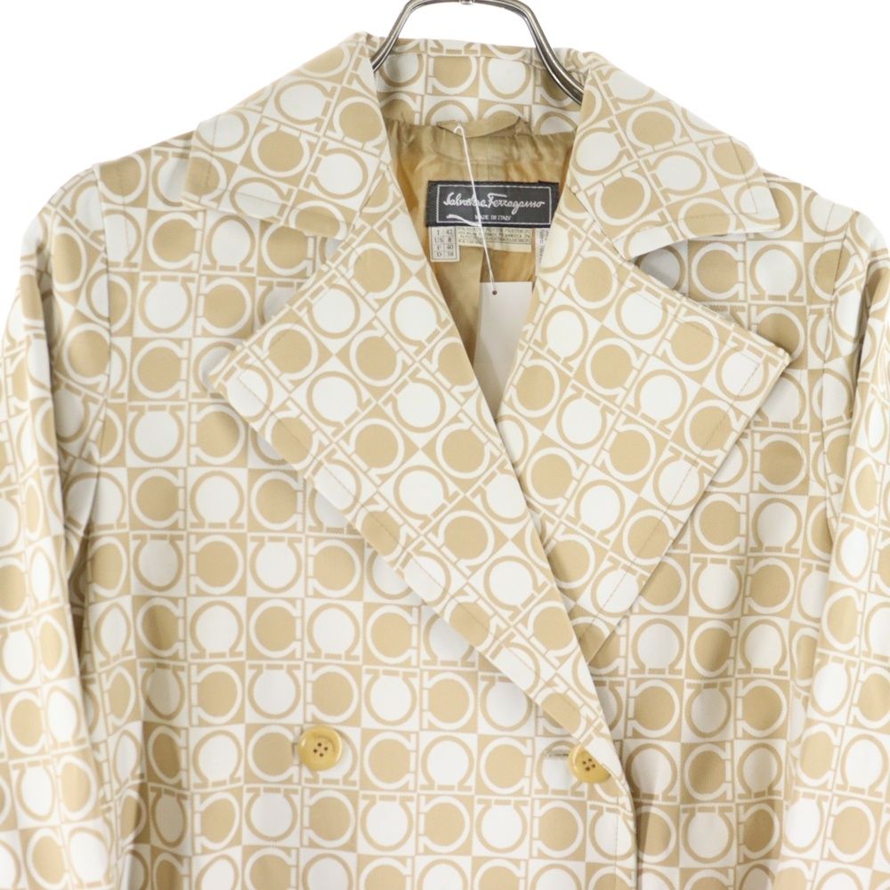FERRAGAMO (フェラガモ) ガンチーニ ジャガード総柄 ダブルブレスト