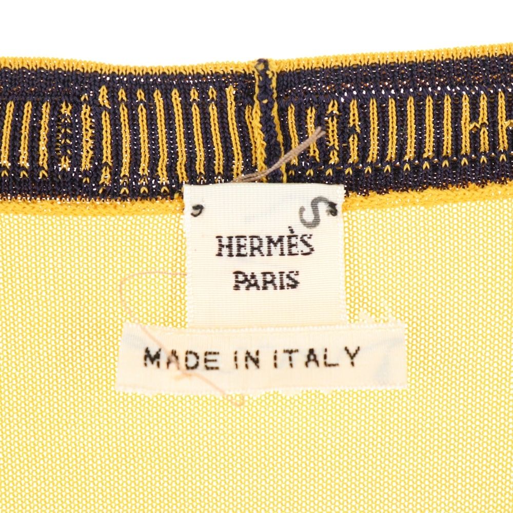 カーディガン イエロー