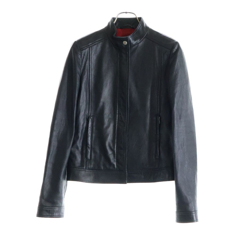 GUCCI グッチ ラムレザー シングルライダース ブラック 264857-XN571 レディース