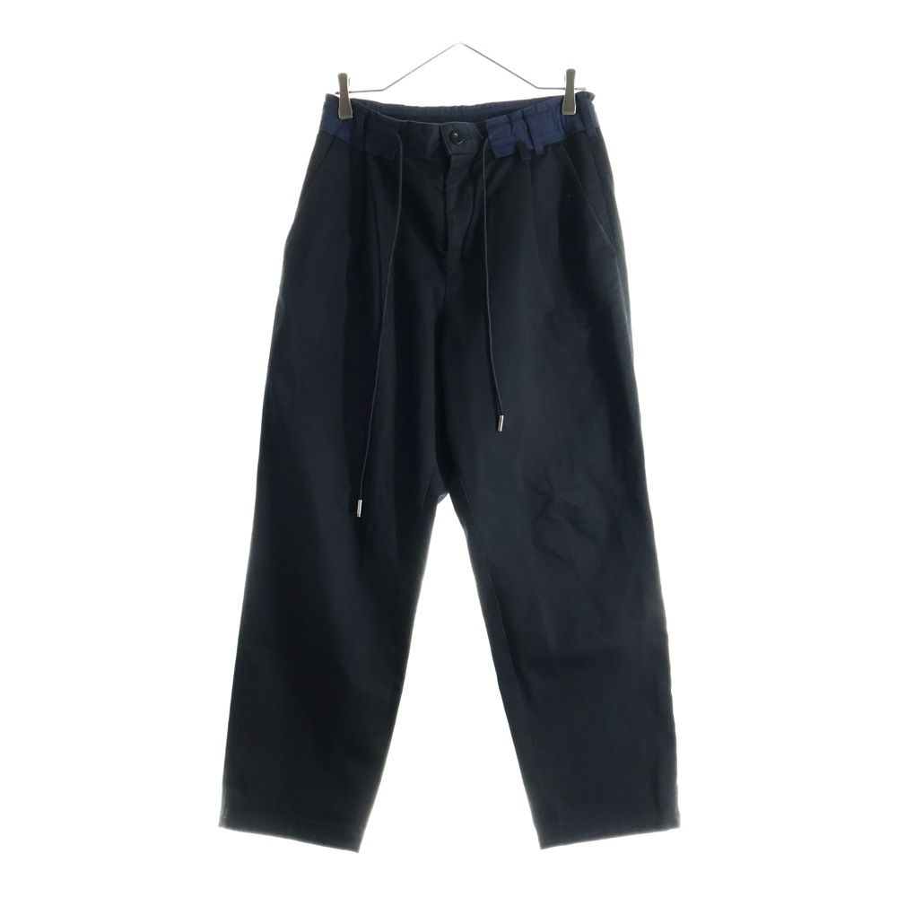 Sacai サカイ 21AW チノグログランワイドテーパードパンツ ブラック