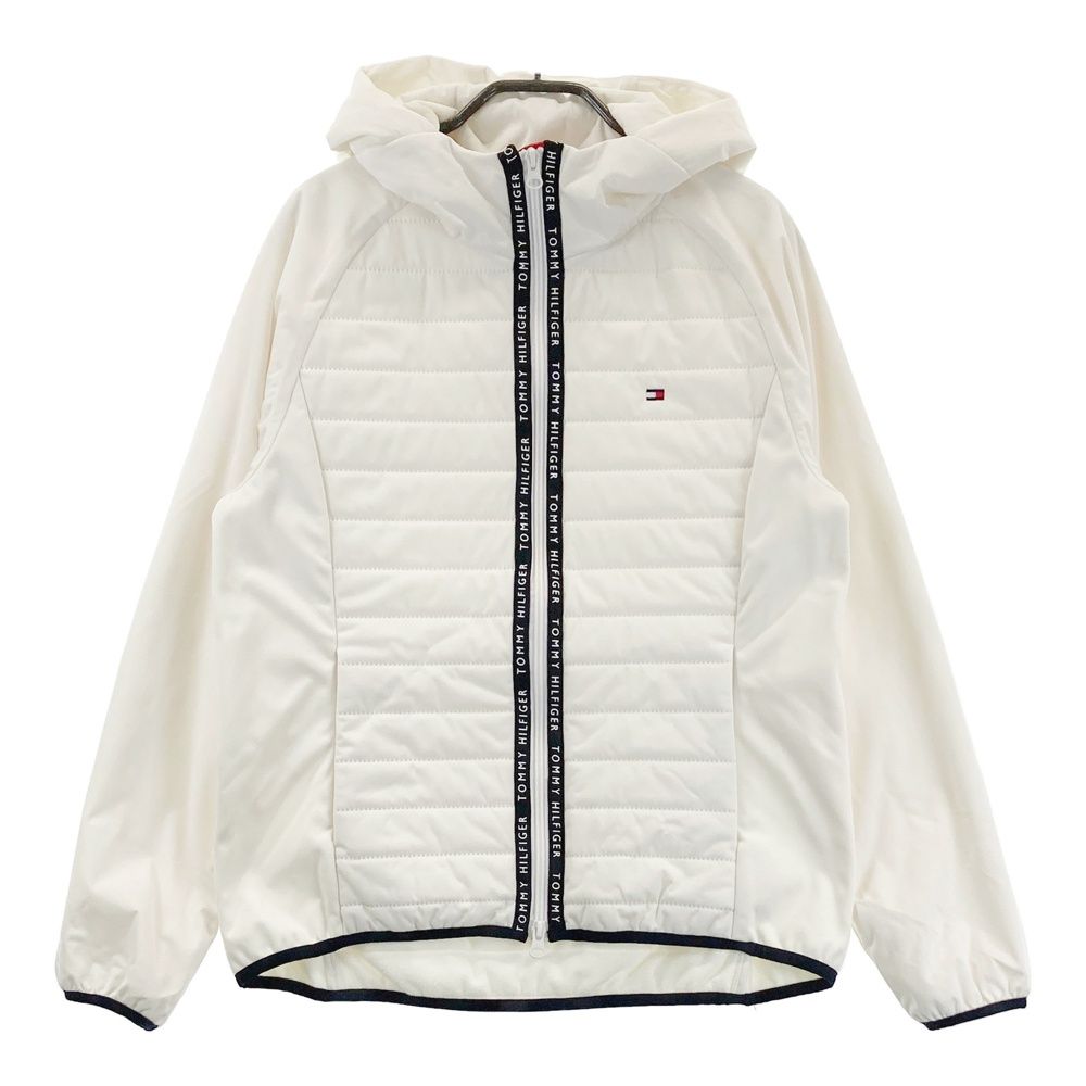 サイズ LL TOMMY HILFIGER GOLF トミー ヒルフィガーゴルフ フード付 中綿切替 ジップジャケット ホワイト系 240101537282 ゴルフウェア レディース ストスト