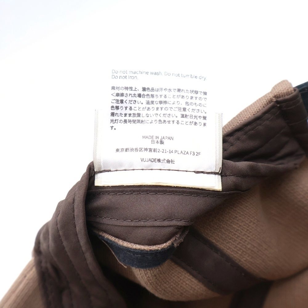 VUJADE (ヴジャデ) ROY SASIKO COTTON HAT ロイサシココットンハット