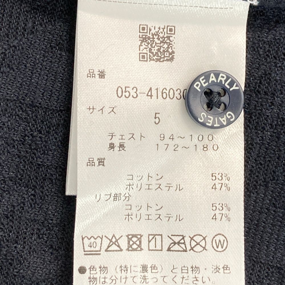サイズ：5 PEARLY GATES パーリーゲイツ 2024年モデル 半袖ポロシャツ