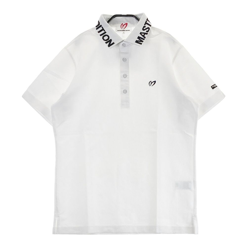 サイズ 5 MASTER BUNNY EDITION マスターバニーエディション モデル 半袖ポロシャツ ストライプトリコット ホワイト系 240101559509 ゴルフウェア メンズ ストスト