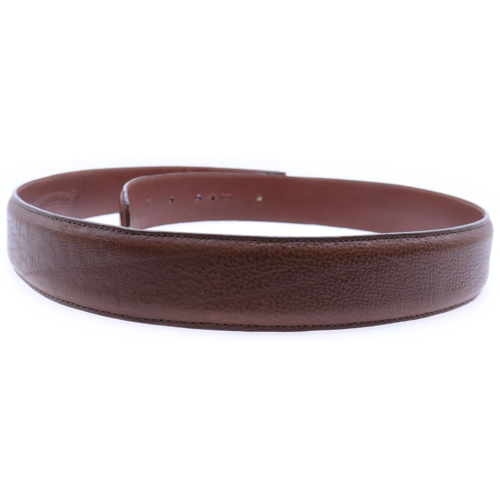 CHROME HEARTS クロムハーツ 1.5 STRAP 1.5inch フローラルリベッツ レザーベルト ブラウン