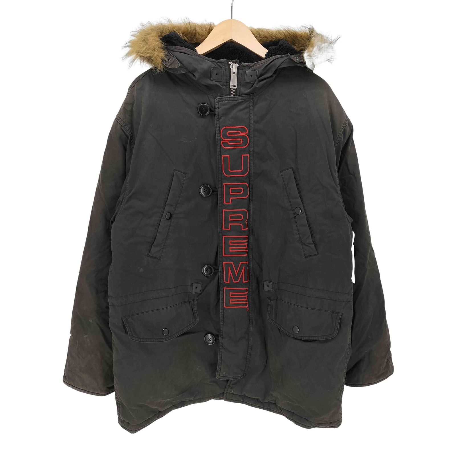 シュプリーム Supreme 19AW SPELLOUT N-3B PARKA メンズ import：M