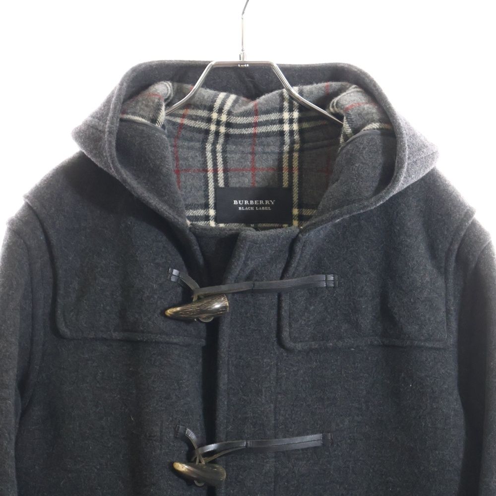 BURBERRY BLACK LABELグレー ダッフルコート ウール Mサイズ BURBERRY BLACK LABELグレー ダッフルコート ウール Mサイズ BURBERRY