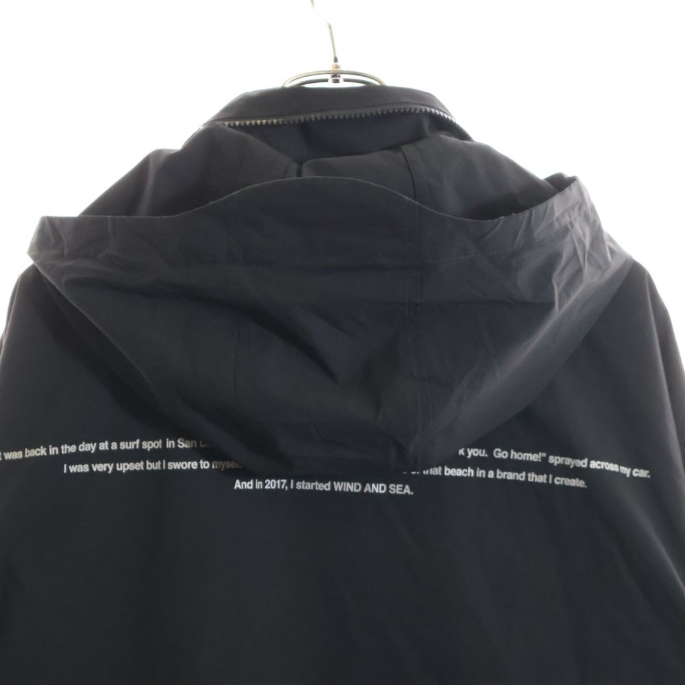 WIND AND SEA (ウィンダンシー) ロゴプリントジップアップジャケット