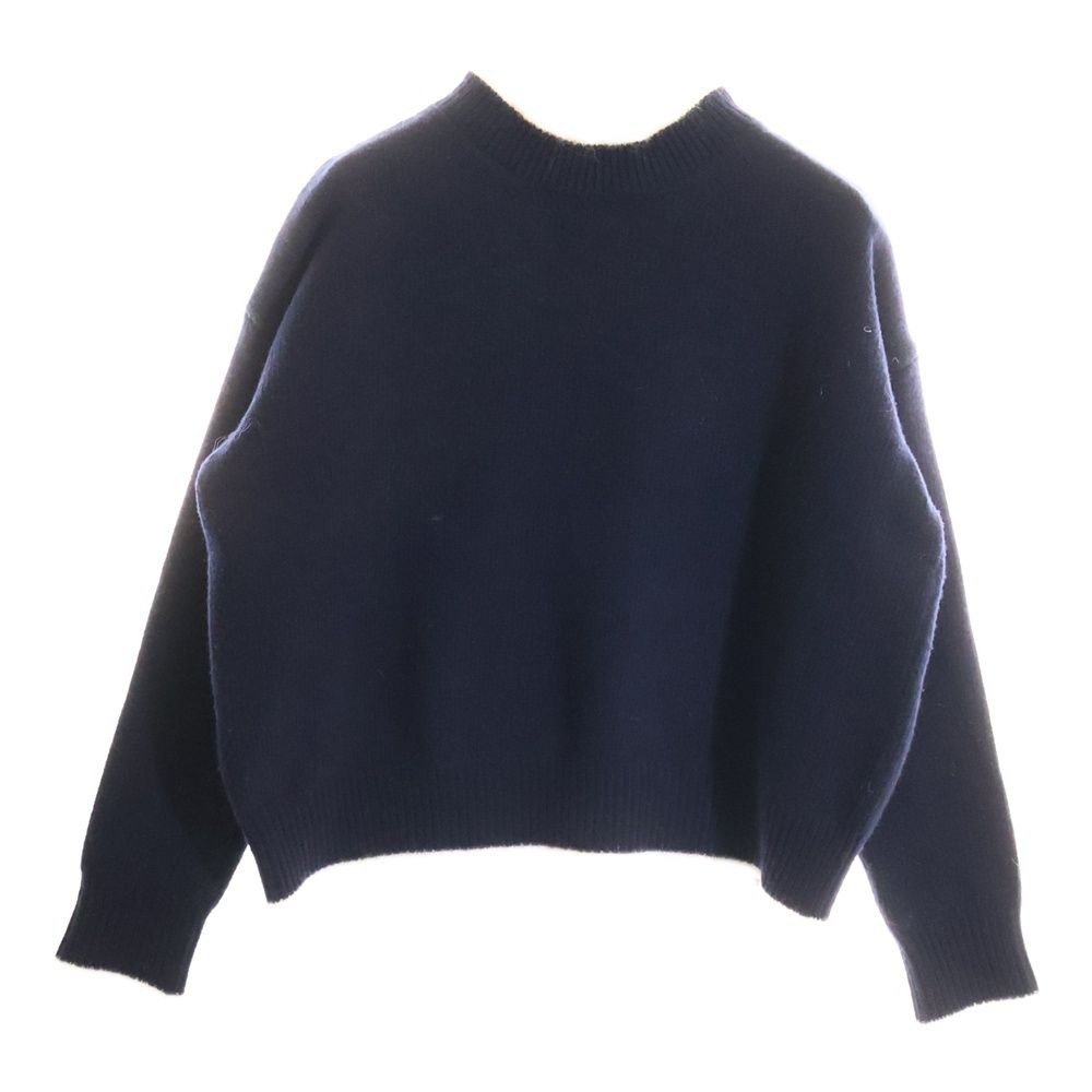 MARNI マルニ 19AW バイ モヘア混 ウール ハイネック プルオーバー 長袖ニット セーター ネイビー ホワイト GCMD0038Q1 FH587