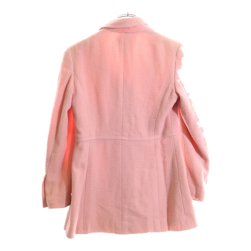 CHANEL シャネル 96C クルーズ ココマークボタン ウールツイード ダブルブレスト テーラードジャケット ピンク レディース P06115V04542