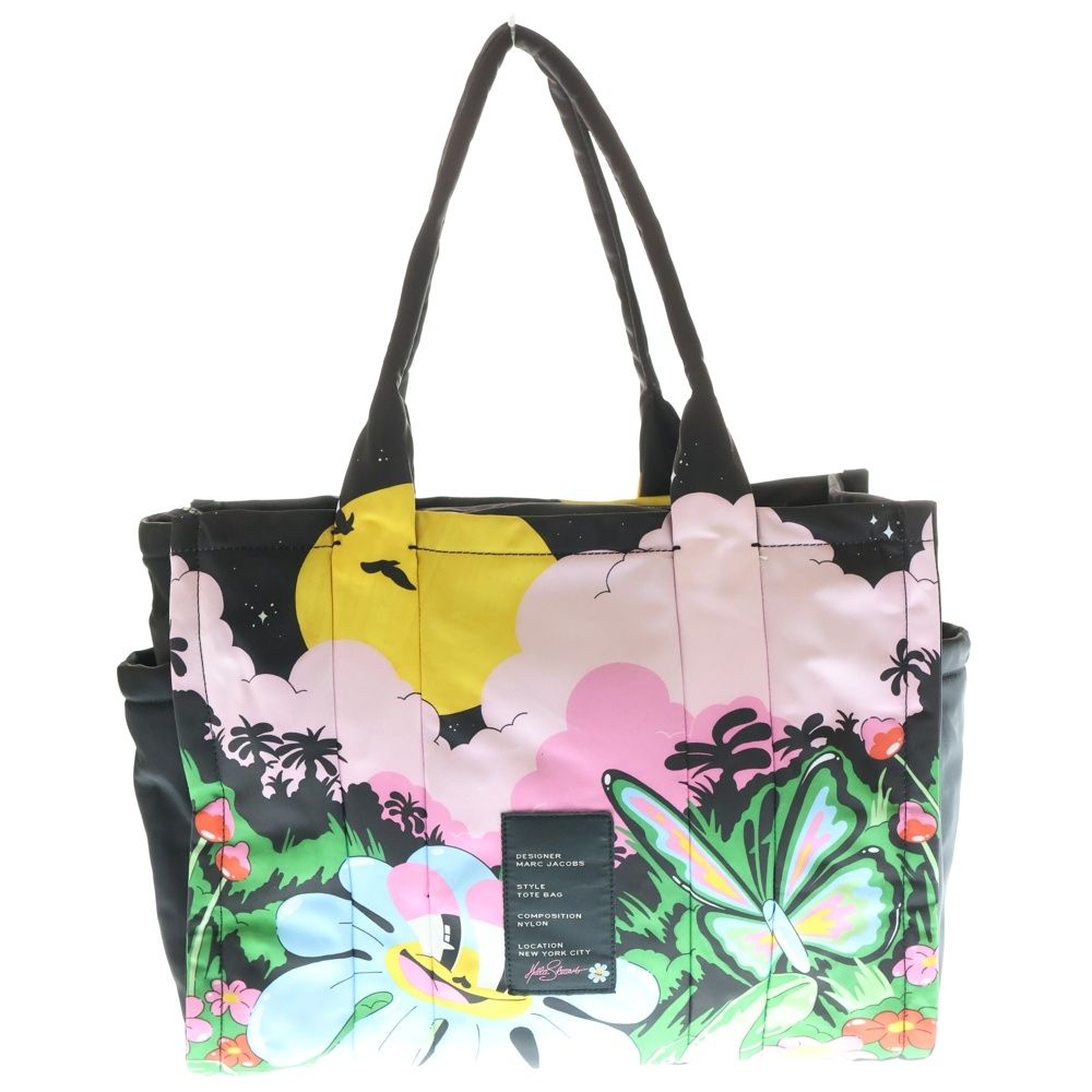 MARC JACOBS マークジェイコブス × Hattie Stewart The Puffy Nylon Large Tote bag ハティスチュワート パフィナイロントートバッグ ラージ マルチ