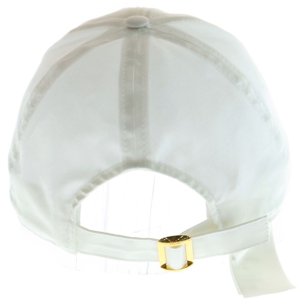 【セリーヌ】トリオンフ ベースボールキャップ / コットン　S 帽子　ホワイト CELINE トリオンフ ベースボールキャップ コットン ホワイト (CELINE