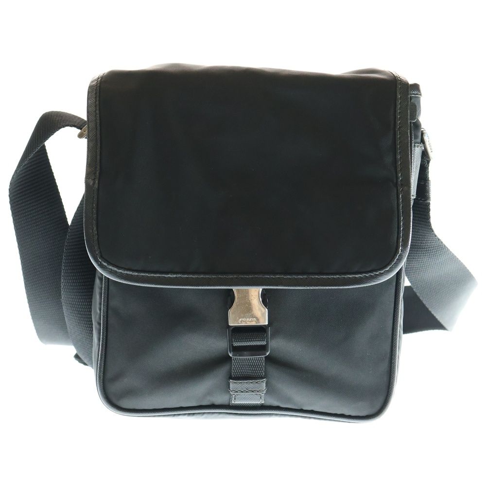 PRADA (プラダ) 三角ロゴ ショルダーバッグ ミニバッグ ブラック