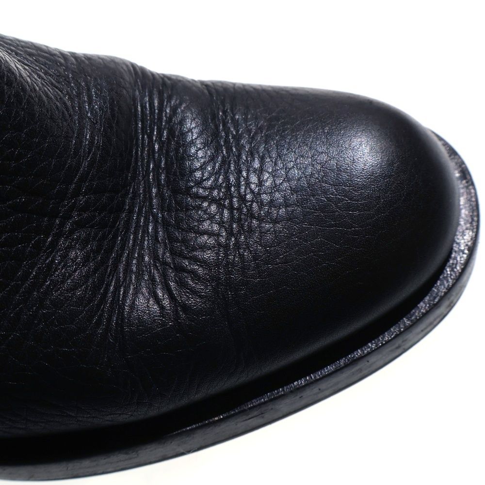 GUCCI (グッチ) インターロッキングG ロゴ エンボス レザー ロング