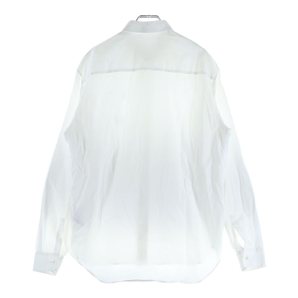 DIOR ディオール スパンコールロゴ コットン長袖シャツ ホワイト