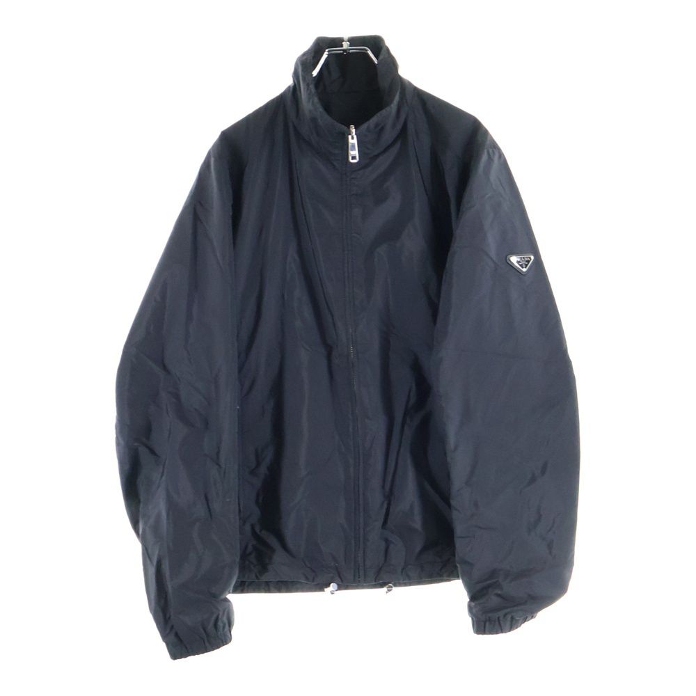 新品未使用 PRADA リバーシブルナイロンジャケット PRADA (プラダ) リバーシブル トラックナイロンジャケット ブラック