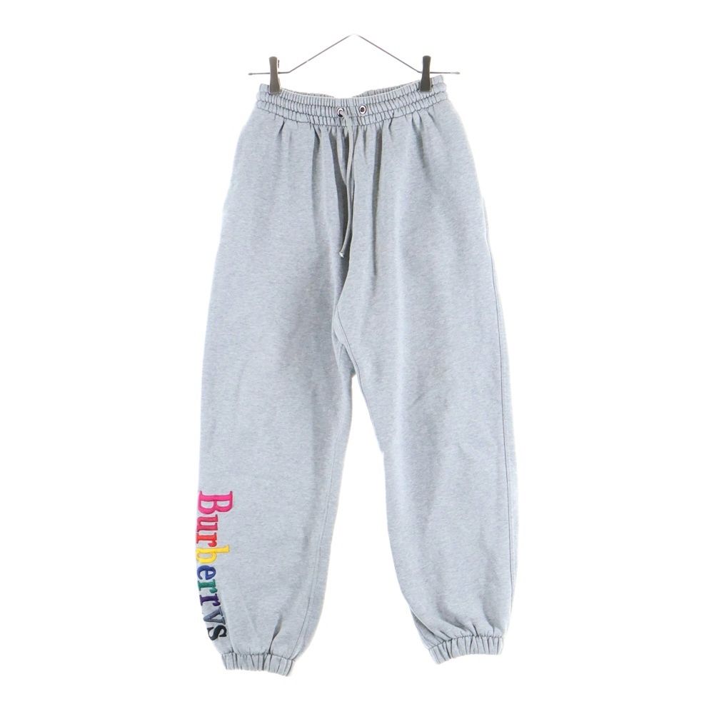 BURBERRY バーバリー レインボーロゴ刺繍 スウェットロングパンツ グレー 4548021