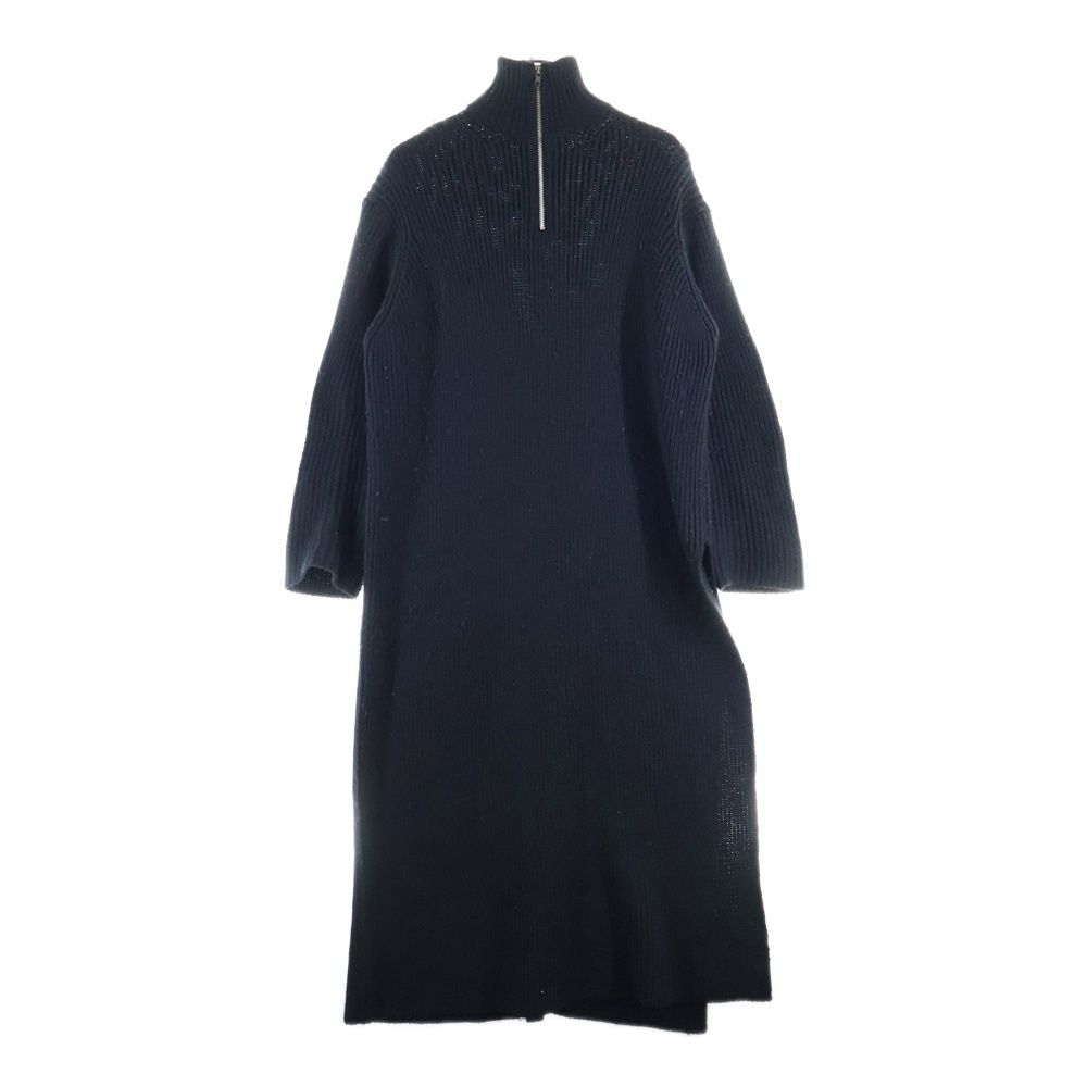 yohji yamamoto■ヨウジヤマモト ロングニット アウター 黒 Yohji Yamamoto (ヨウジヤマモト) 96AW ARCHIVE HALF ZIP TURTLE LONG