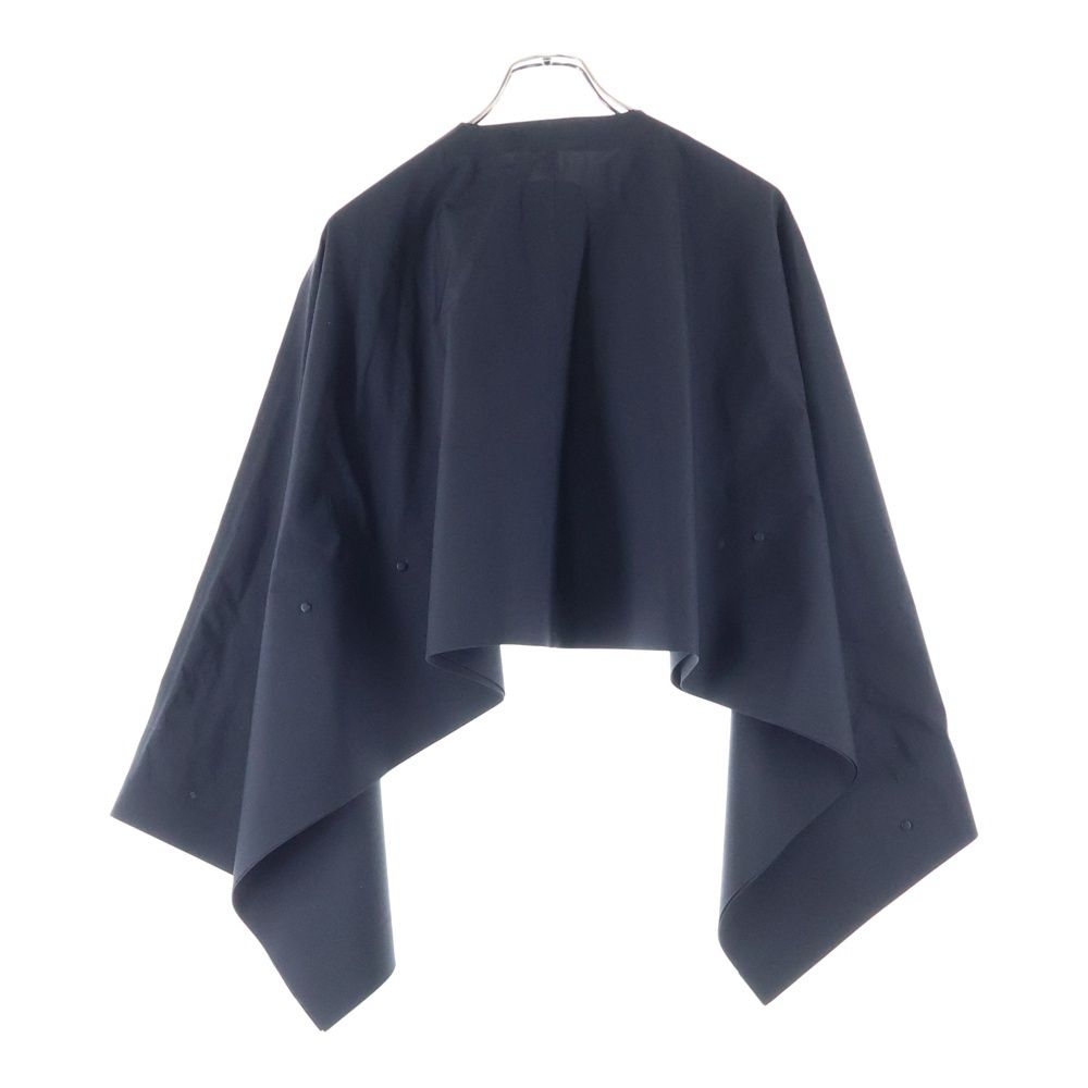 HYKE ハイク 22SS ベルスリーブ ブラウス ナイロンシャツ レディース ブラック 221-17325