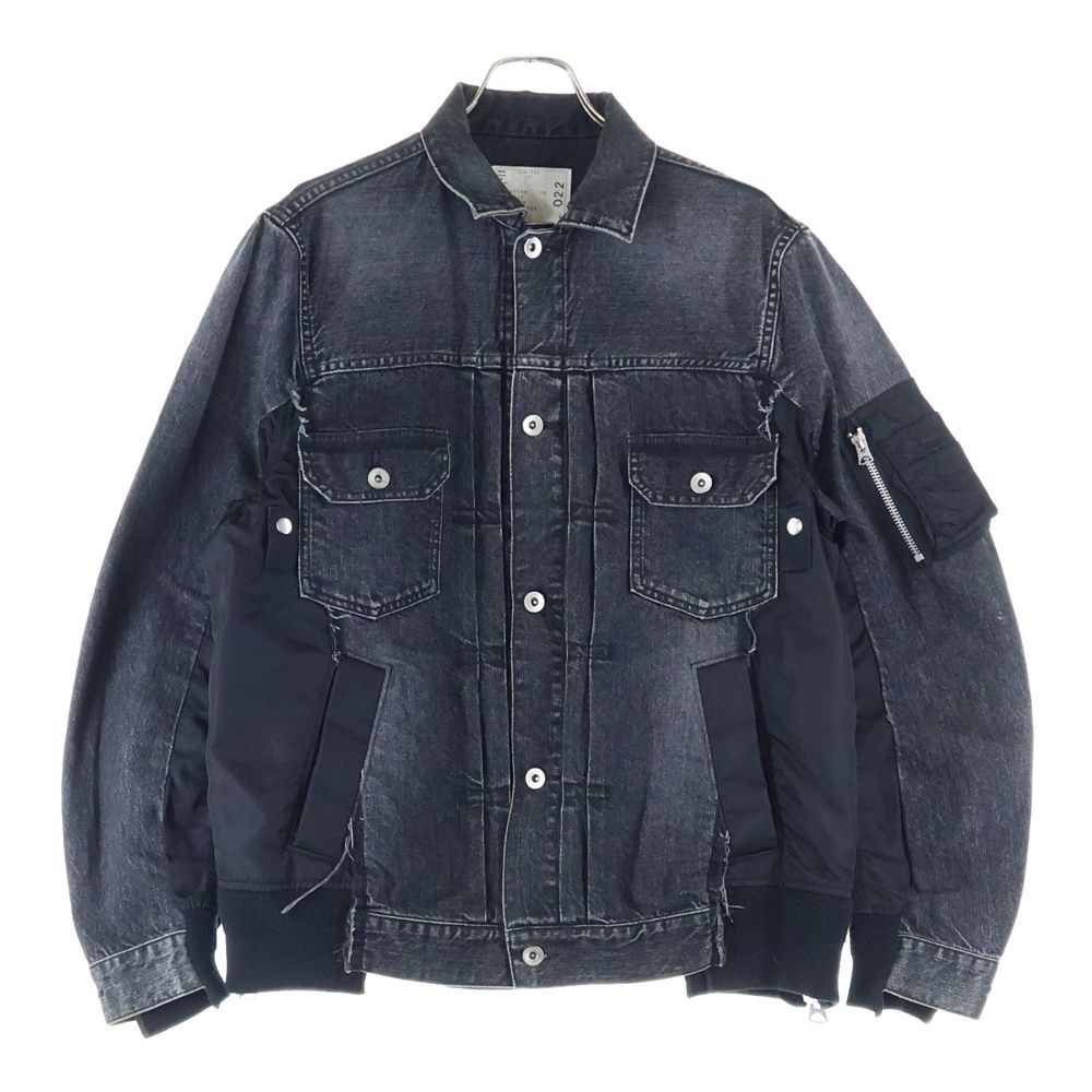 Sacai (サカイ) 20AW Denim × MA-1 Jacket ドッキング デニム