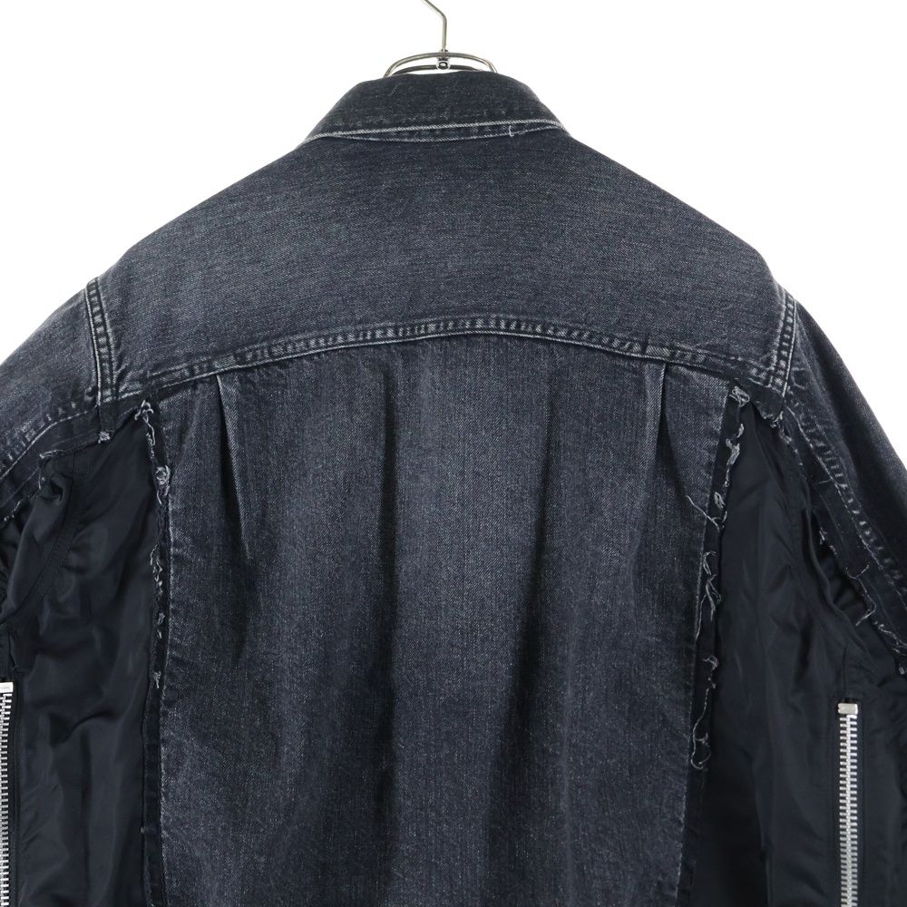 Sacai (サカイ) 20AW Denim × MA-1 Jacket ドッキング デニム